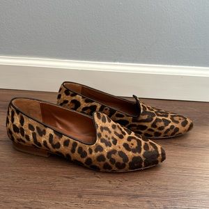Le Monde Beryl leopard loafers sz 39